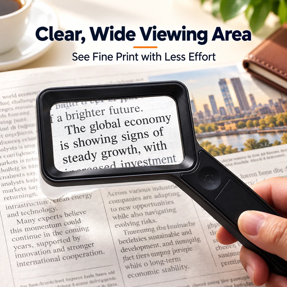 2-in-1 Rechargeable LED Magnifier feature guide 5
