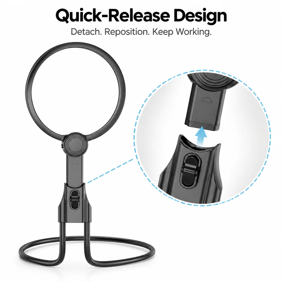 3-in-1 Hands-Free LED Magnifier feature guide 4