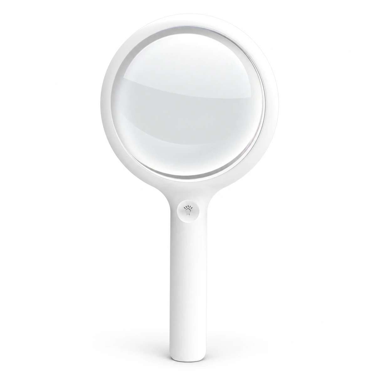 Large-lens rechargeable handheld magnifier