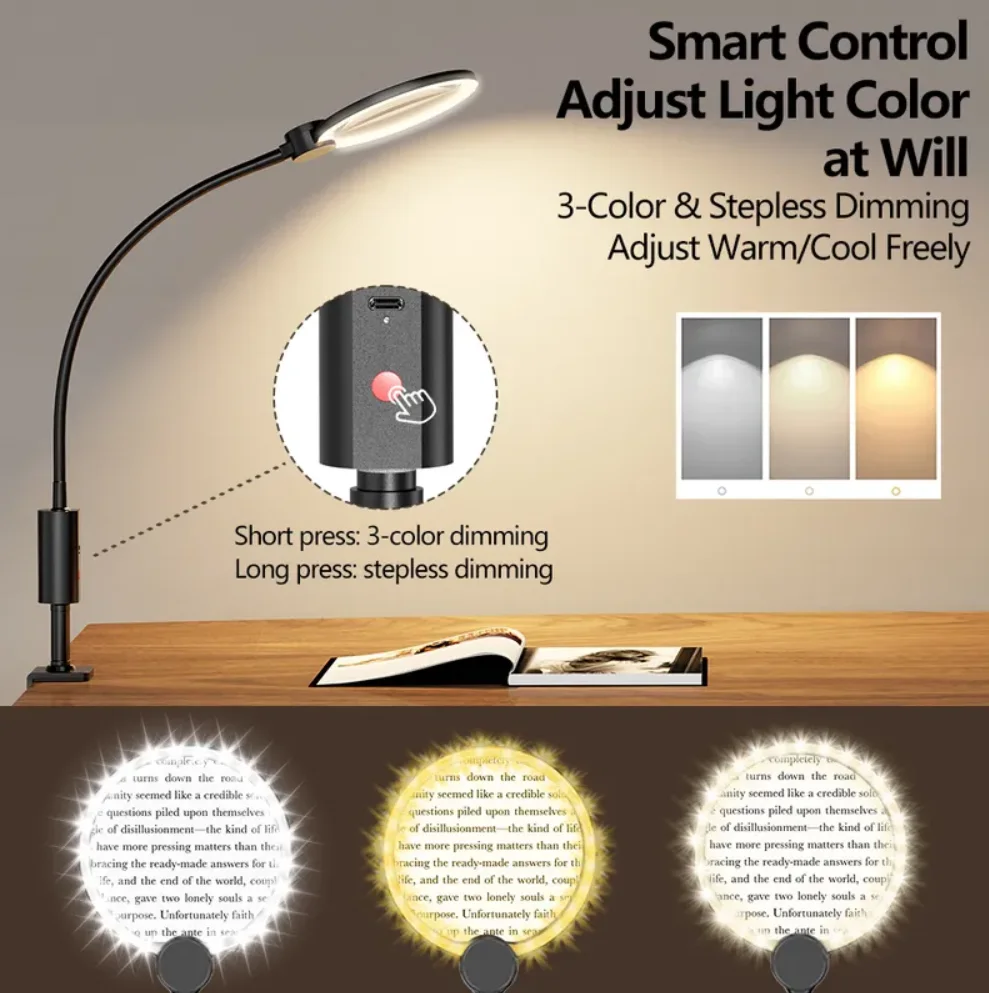 Rechargeable Clip-On Task Magnifier detail 3